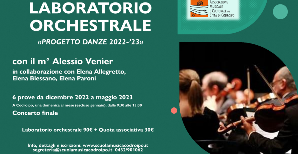 “LABORATORIO ORCHESTRALE” – Progetto danze 2022-’23