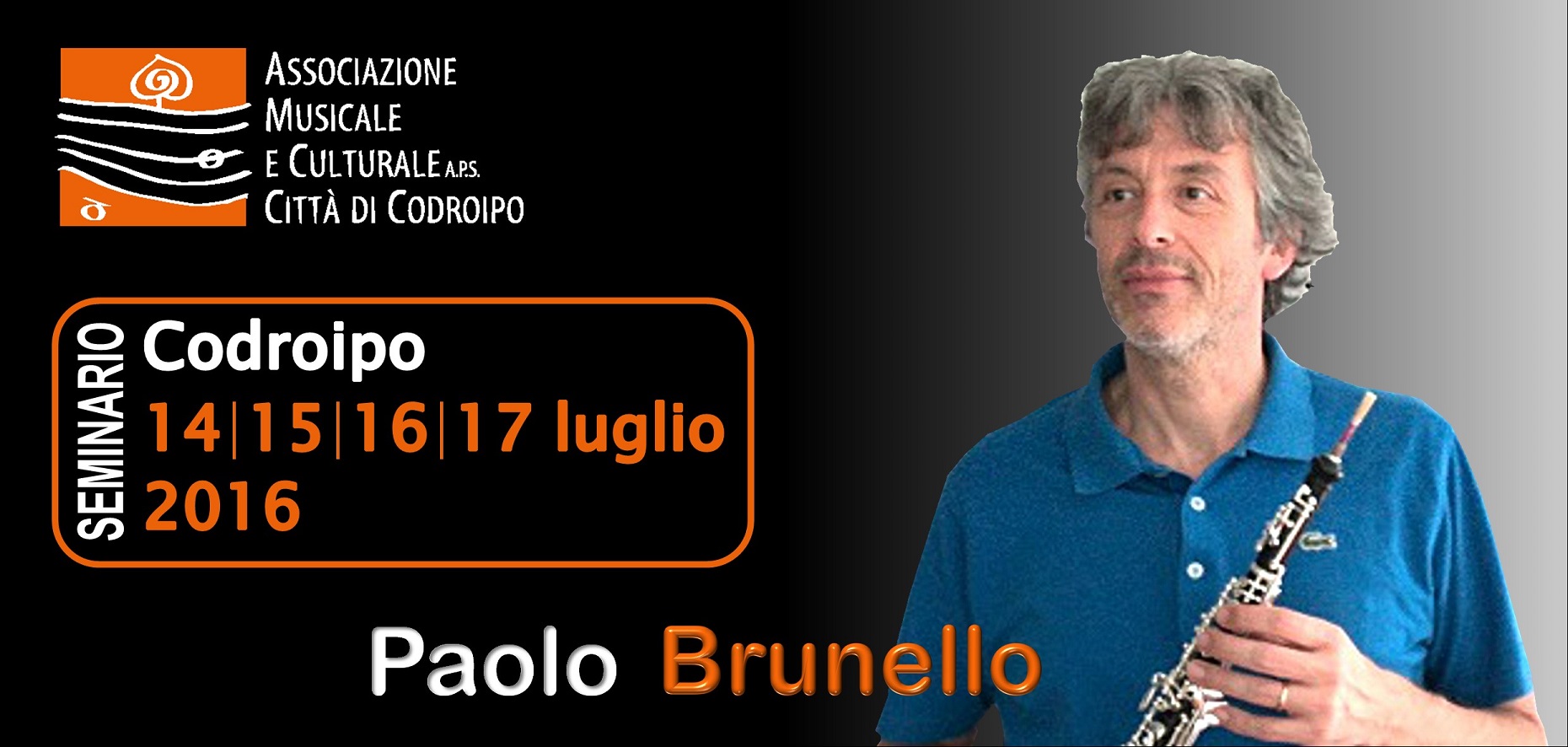 14-17 luglio: seminario oboe con Paolo Brunello