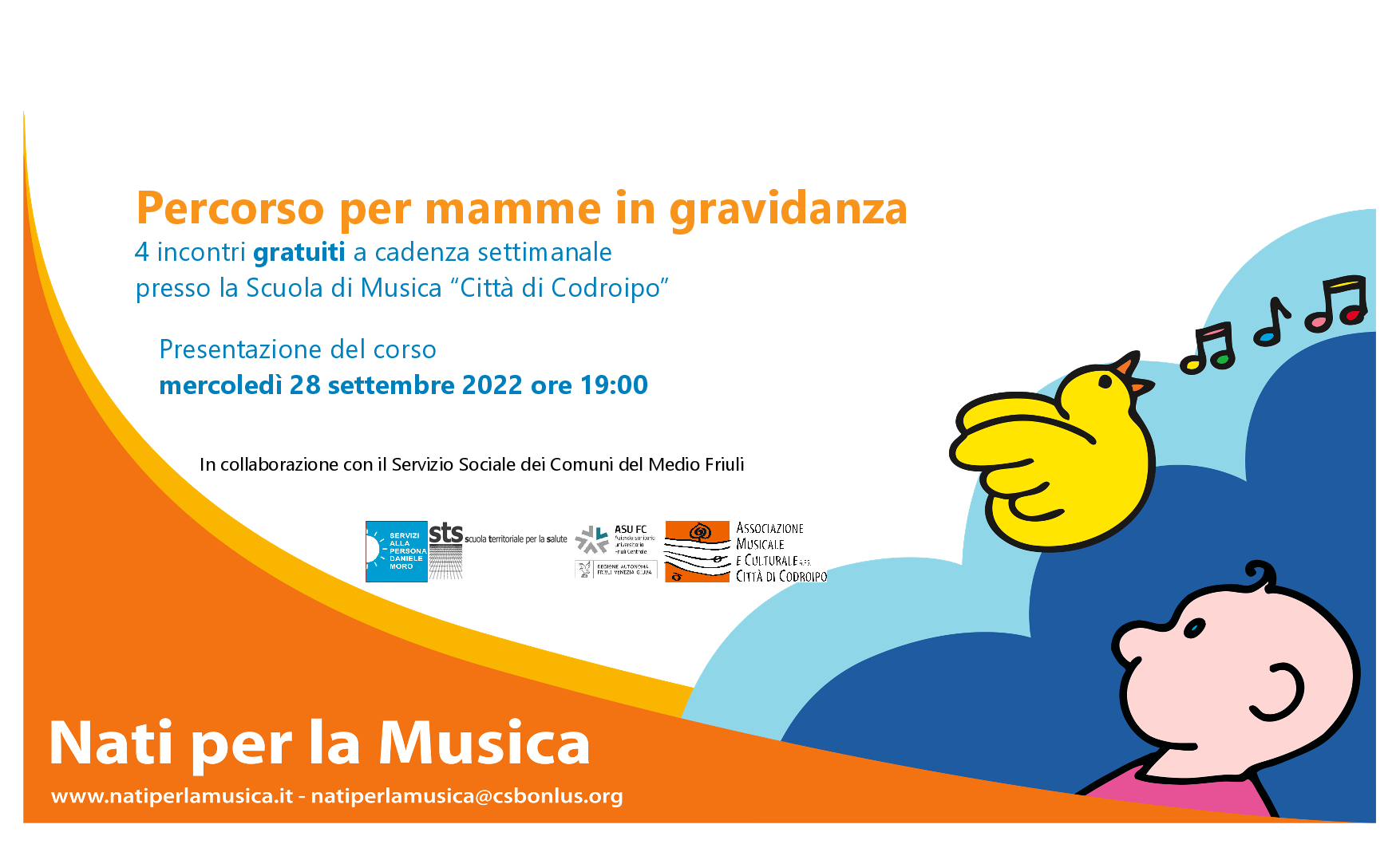28 settembre 2022 – presentazione “Percorso per mamme in gravidanza”